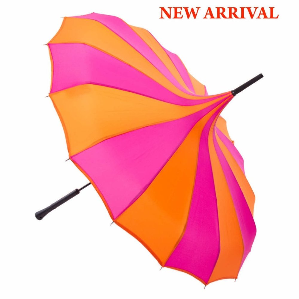 Nola Fabiola Orange and Fuchsia Parasol
